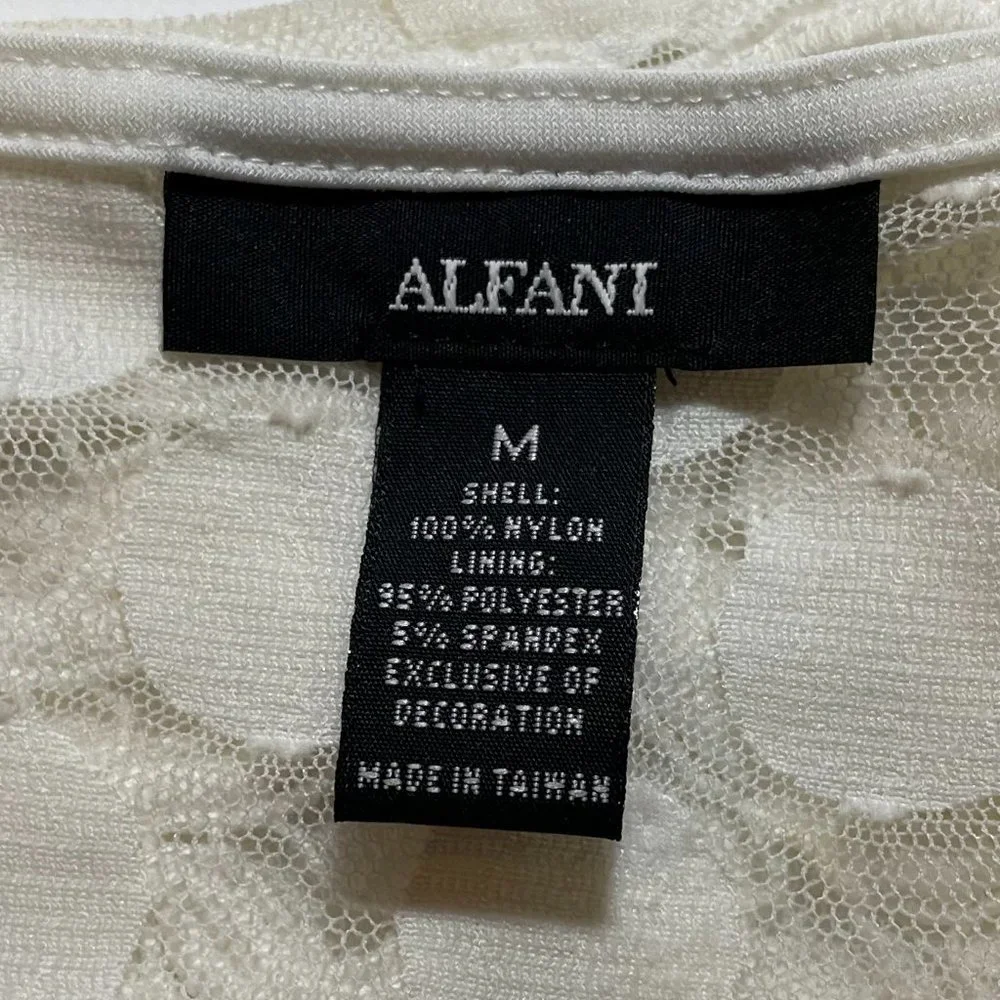Alfani Womens Sheer Polka-dot Pullover sz M NWOT - Picture 5 of 5